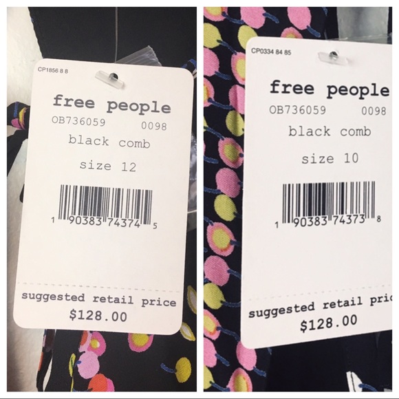 LAST CHANCE NEW Free People Black Dress Size 10/12 - Picture 8 of 8